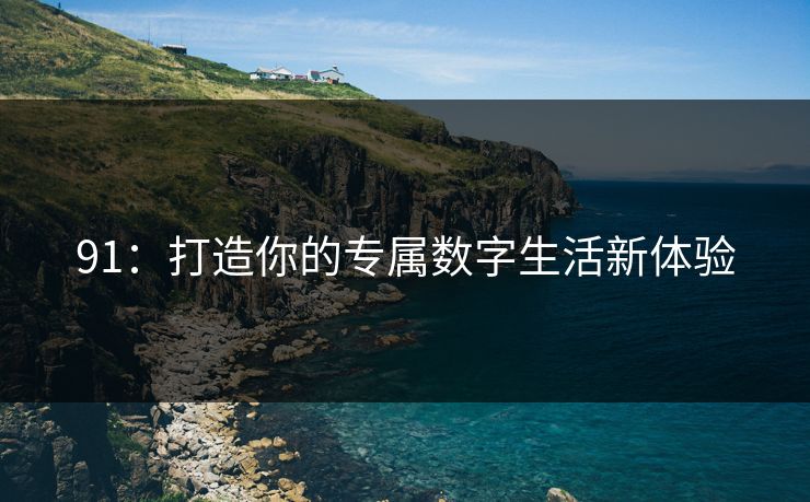 91：打造你的专属数字生活新体验