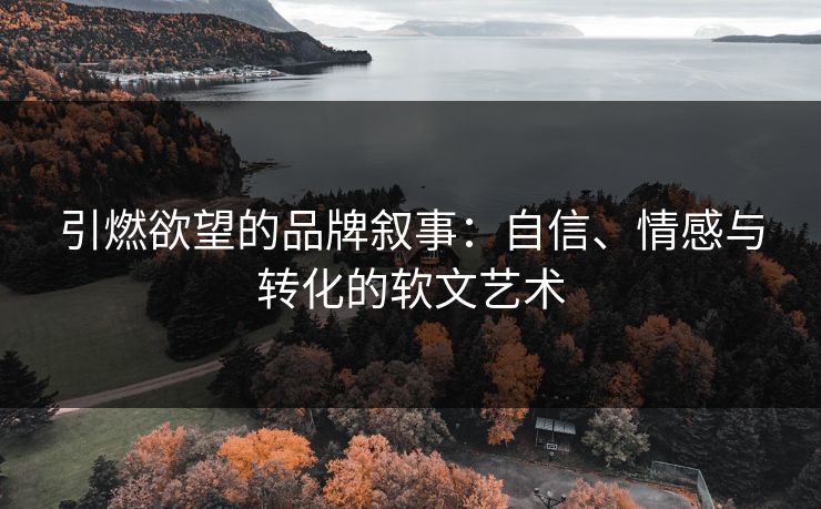 引燃欲望的品牌叙事：自信、情感与转化的软文艺术